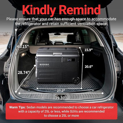BODEGACOOLER 12 Volt Car Refrigerator, 58QT Car Fridge - Image 8