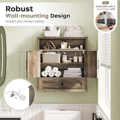 Bathroom Wall Cabinet, Wall Mounted Medicine Cabinet - Image 6
