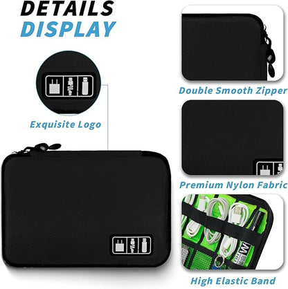 Electronics Organizer, Travel Cord Organizer Pouch, Portable Cable Organizer - Image 2