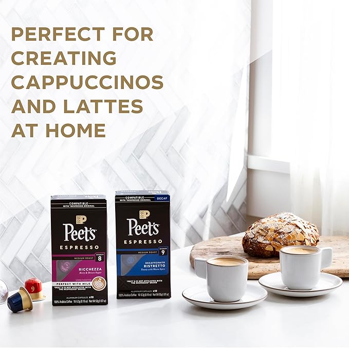 Peet's Coffee, Medium Roast Espresso Capsules Variety Pack, Compatible - Image 5