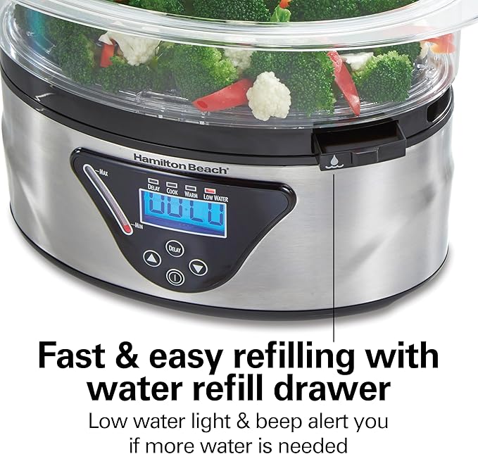 Hamilton Beach Digital Electric Food Steamer & Rice Cooker - Image 7