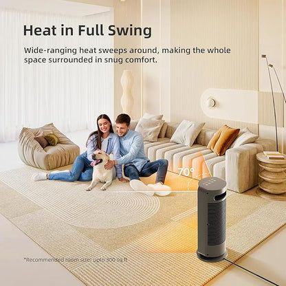Space Heaters for Indoor Use Large Room, 70 ° Oscillation, Fast Heating Ceramic - Image 5