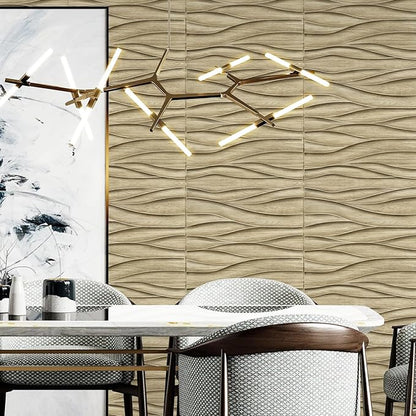 STICKGOO 3D Wall Panels for Interior Wall Decor, Wood 3D Textured Wall Decor - Image 5