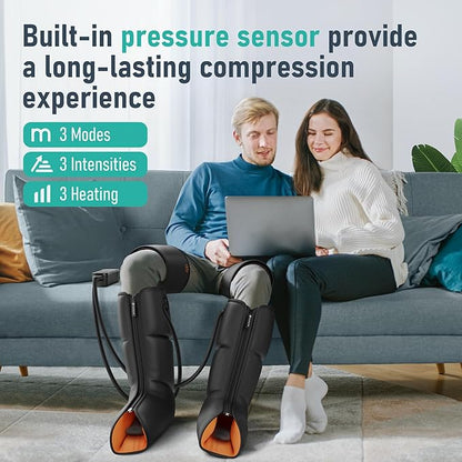 QUINEAR Leg Massager, 3-in-1 Heat and Compression Therapy, Air Compression Leg - Image 4