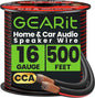 16AWG Speaker Wire, GearIT Pro Series 16 Gauge Speaker Wire Cable Great Use by GEARit