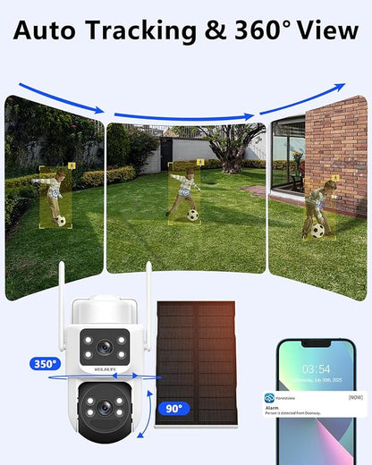 WEILAILIFE 【All-in-One Security System】 4MP Security Cameras Wireless Outdoor - Image 3