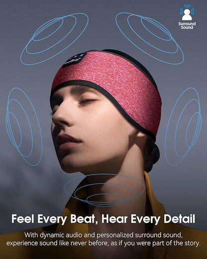MUSICOZY Sleep Headphones Sleep Mask Bluetooth Headband Wireless Music Headband - Image 4