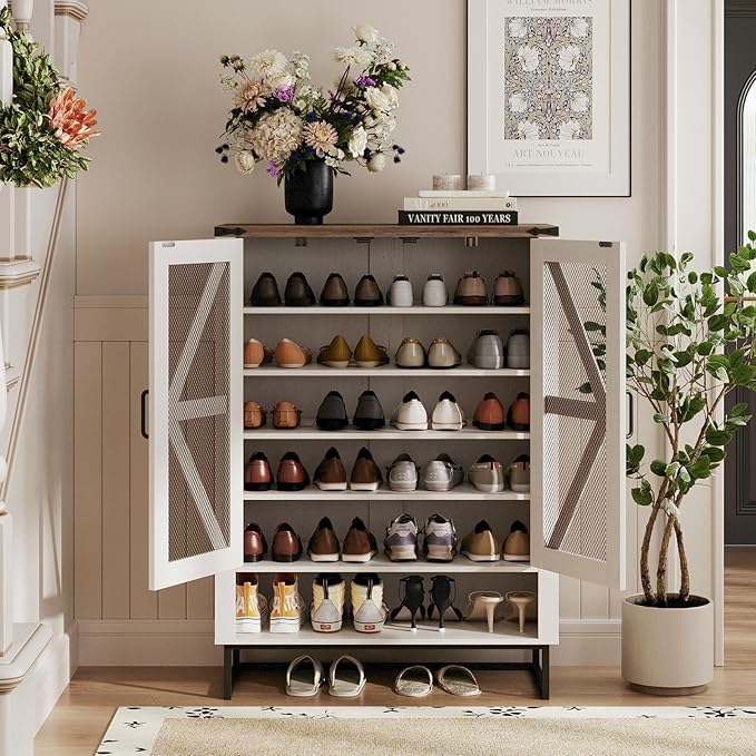 Maupvit 42.1" Farmhouse Shoe Cabinet - Image 3