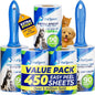 PetLovers Extra Sticky Lint Roller Mega Value Set 450 Sheets by PetLovers