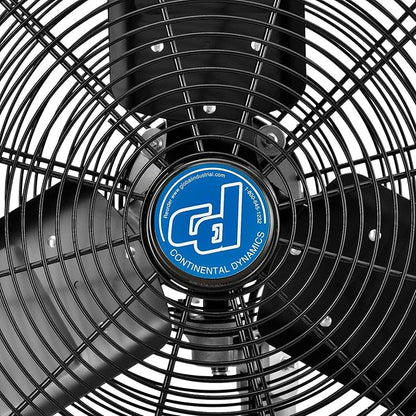 Continental Dynamics CD Premium 30" Oscillating Wall Mount Fan, TEFC Motor - Image 4