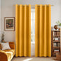 KOUFALL Yellow Mid Century Modern Curtains by KOUFALL