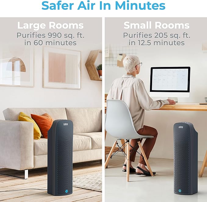 Pure Enrichment PureZone Elite True HEPA Large Room Tower Air Purifier - Image 5