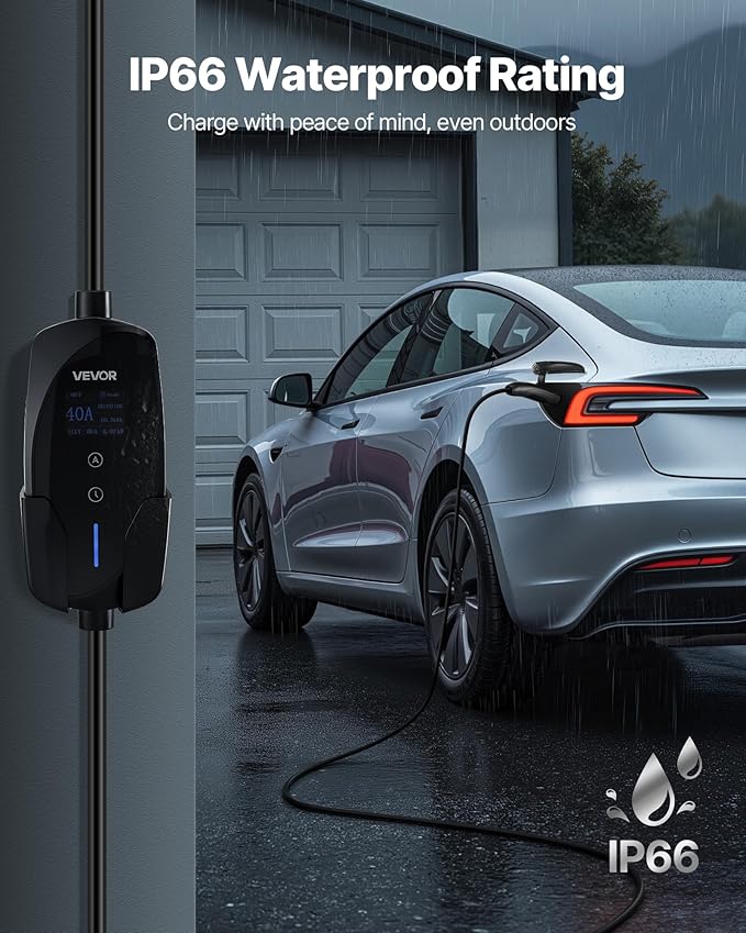 VEVOR Level 2 Tesla Charger, 40 Amp Adjustable Current, 240V Portable Home - Image 7