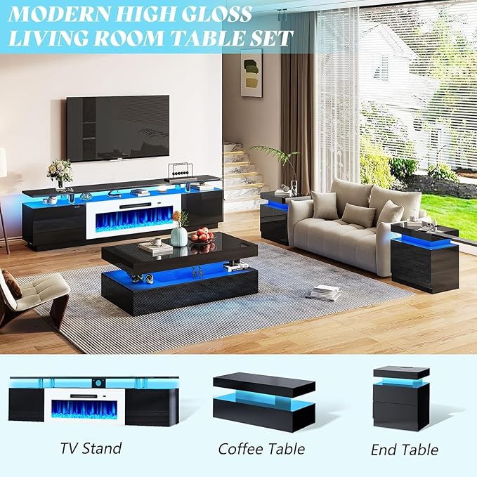 AMERLIFE Fireplace TV Stand - Image 5