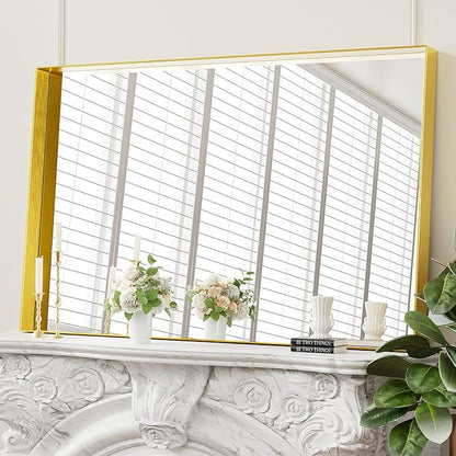 Koonmi 30x48 Inch Metal Framed Bathroom Mirror - Image 3