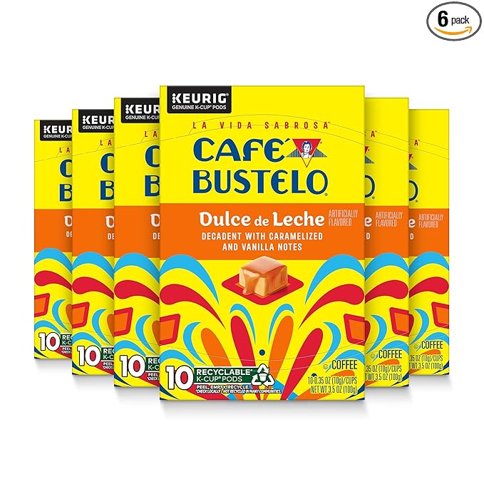Café Bustelo Dulce de Leche Artificially Flavored Coffee, 10 Ct. K-Cup pods by Caf%C3%A9Bustelo