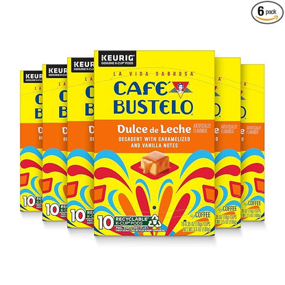 Café Bustelo Dulce de Leche Artificially Flavored Coffee, 10 Ct. K-Cup pods by Caf%C3%A9Bustelo