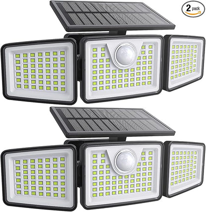 daphino 2500LM Solar Lights Outdoor by ChargebySunLightUpHome