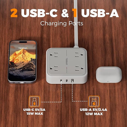 TESSAN Surge Protector Power Strip - Image 4