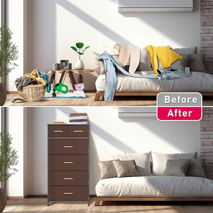 Mifuro Tall Dresser for Bedroom, Vertical Storage Organizer Tower - Image 6