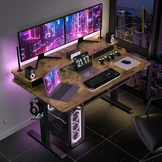 55 * 30 Inches Electric Standing Widened Desk Adjustable Height - Image 9