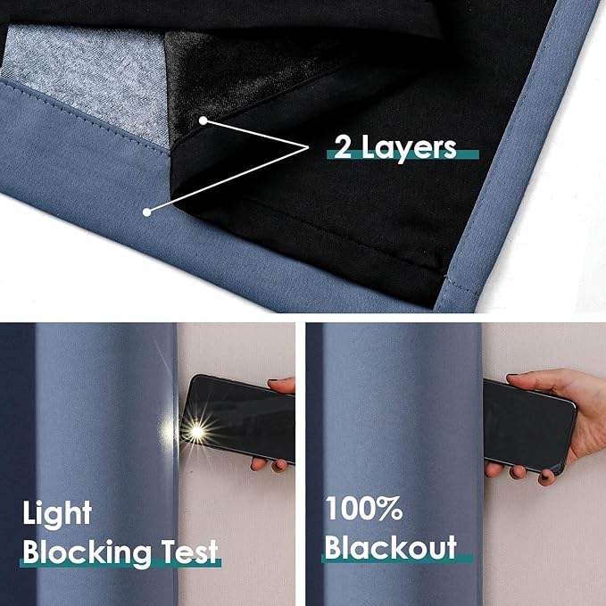 ChrisDowa 100% Blackout Curtains - Image 4