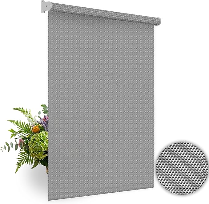 HILADUO Customized Solar Screen Roller Shade Blinds - Image 6