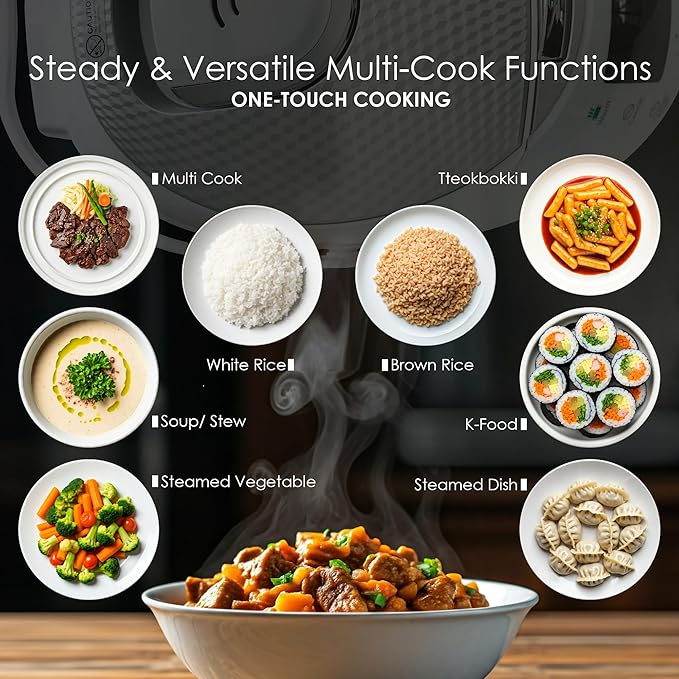 MAGiC COM multi-Functional Digital Rice Cooker 10 Cup Uncooked, 15-in-1 - Image 3