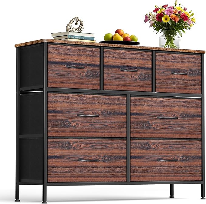 Dresser for Bedroom with 7 Drawers, Chest of Drawers, Storage Drawers Organizer by Sonharlar