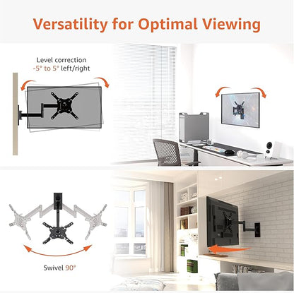 Amazon Basics Full Motion TV Wall Mount fits 12" to 40" TVs and VESA 200x200 - Image 6