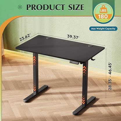 DEVAISE Whole Piece Standing Desk, 40 x 24 Inch Electric Standing Desk - Image 3
