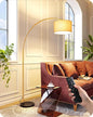 EDISHINE 78.3" Gold Arched Floor Lamp by EDISHINE