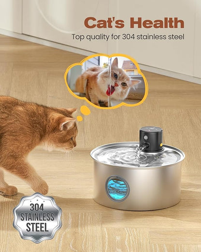 Cat Water Fountain Wireless Cordless: Cat Fountain Battery Operated - Image 3