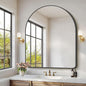GLASHOM Arched Bathroom Mirror, Wall Mounted Mirror, Living Room, Vertically by GLASHOM