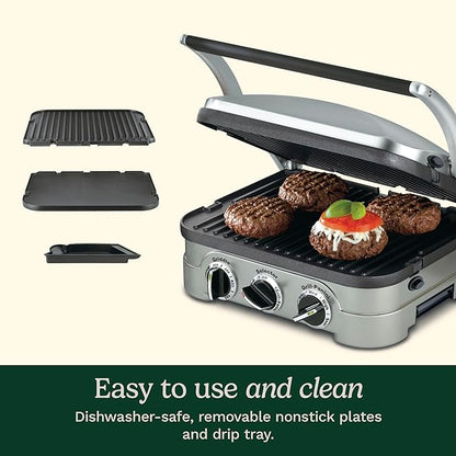Cuisinart Griddler Indoor Grill, Panini Press, Sandwich Maker & More, 5-in-1 - Image 5