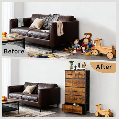 Mifuro Tall Dresser for Bedroom, Vertical Storage Organizer Tower - Image 6