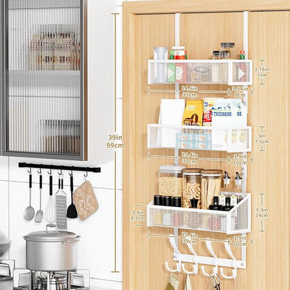 Kaiferty Over The Door Hooks Organizer, Coat Rack Over The Door Storage Hanger - Image 8