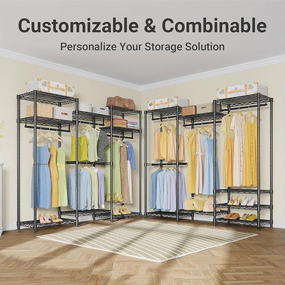 VIPEK V5 Medium Portable Closet Wardrobe Heavy Duty Clothes Rack, Freestanding - Image 3