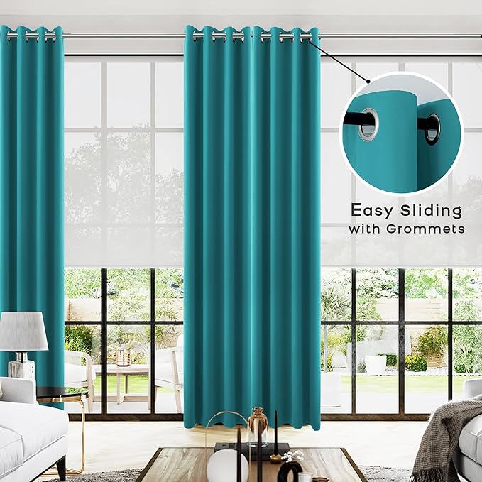 KOUFALL 108 Inch Curtains Long - Image 2