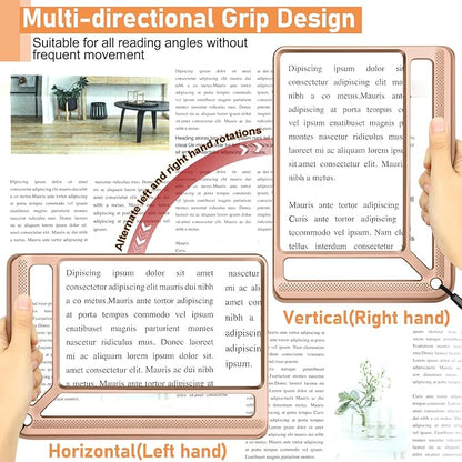 5X Full Page Magnifying Glass for Reading, Lightweight Rectangular Magnifier - Image 5