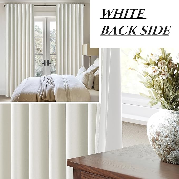 Blackout Curtains 112 Inch Long 2 Panels Burg, Sound Pleated Curtain Noise - Image 6