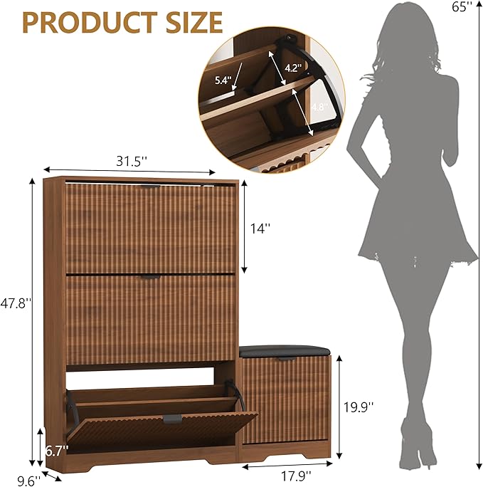 Shoe Cabinet Storage for Entryway - Image 2