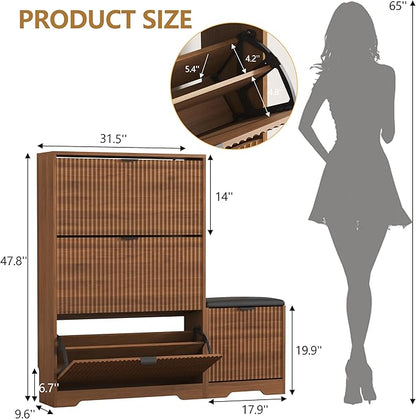 Shoe Cabinet Storage for Entryway - Image 2