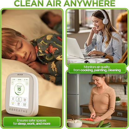BREATHE Airmonitor Plus: Smart Air Quality Monitor Indoor - Image 6
