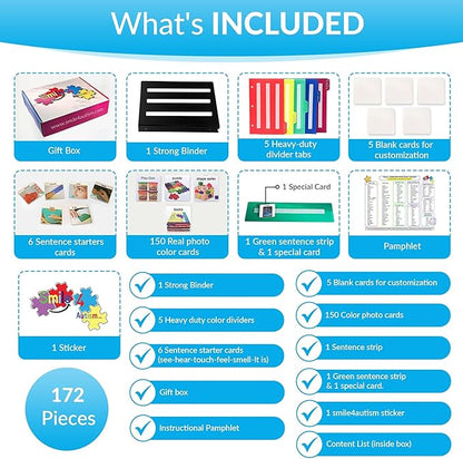 Visual Communication Book, 162 ASD Photo Picture Cards: Autism Language - Image 3