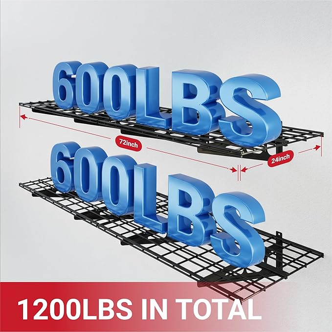 FLEXIMOUNTS 2-Pack 2x6ft Garage Shelving - Image 2