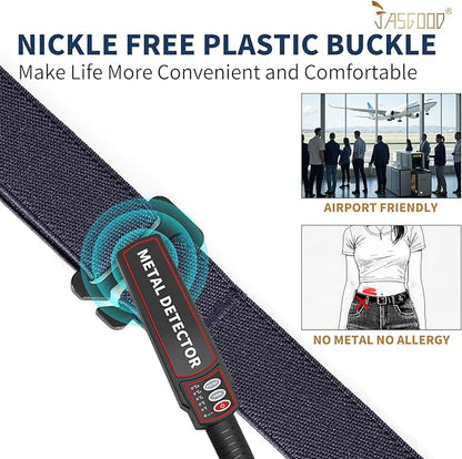 JASGOOD Women No Show Stretch Belt Elastic Web Strap Belt - Image 2