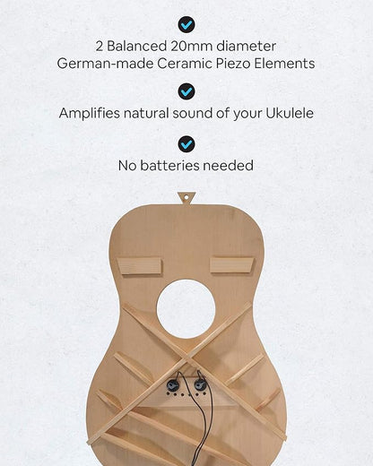 Journey Instruments Passive Piezo Ukulele Acoustic Pickup – EP003K Two Balanced - Image 2