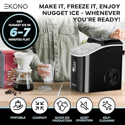Nugget Ice Maker Countertop Sonic Ice Machine - Image 2