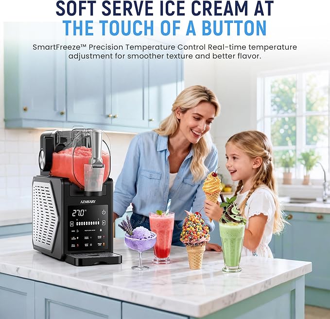 Slushie Machine, 85oz Ice Cream Machine & Slushy Machine - Image 2